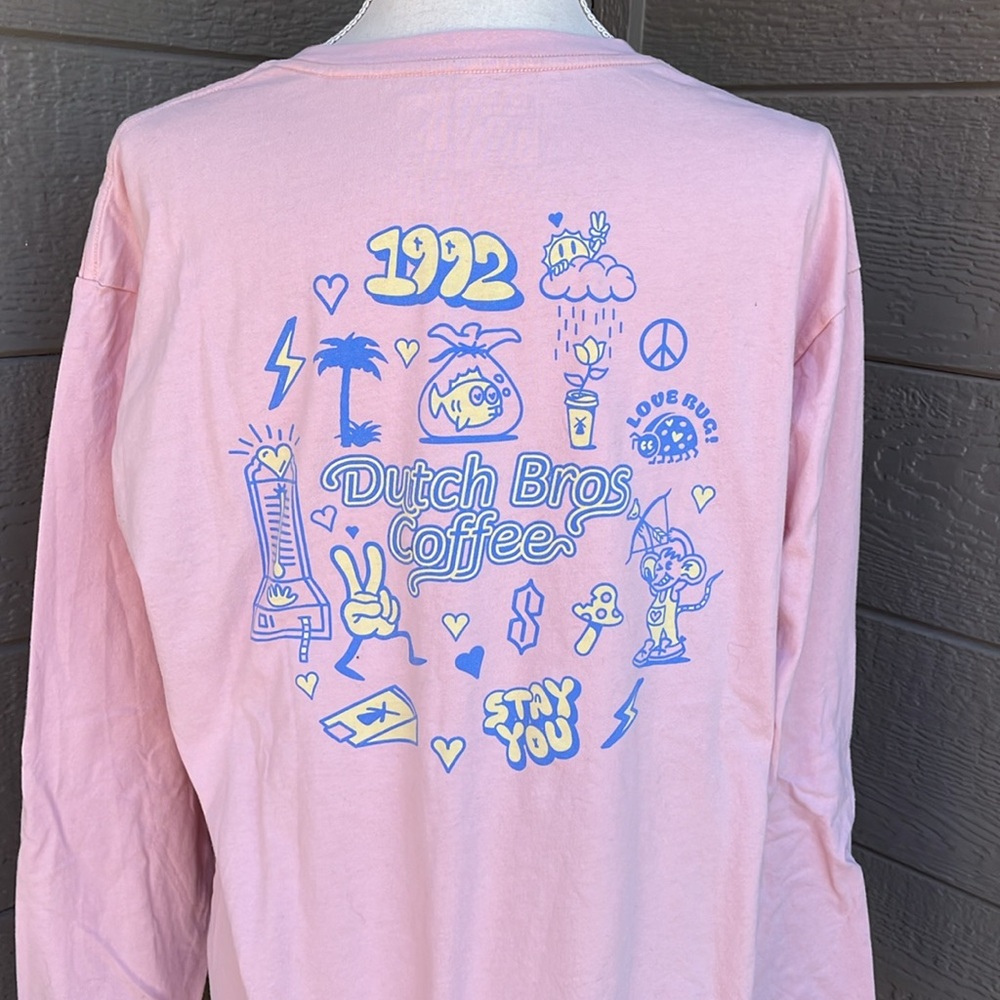 Dutch Bros Coffee Barista Long Sleeve- Dutch Luv - Picture 2 of 5